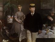Edouard Manet Luncheon in the Studio (mk09) oil painting